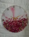 Round clock flower preservation (RA-010)
