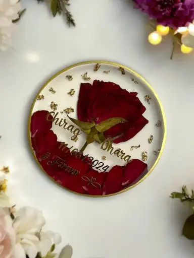 Cute round flower preservation (RA-017)