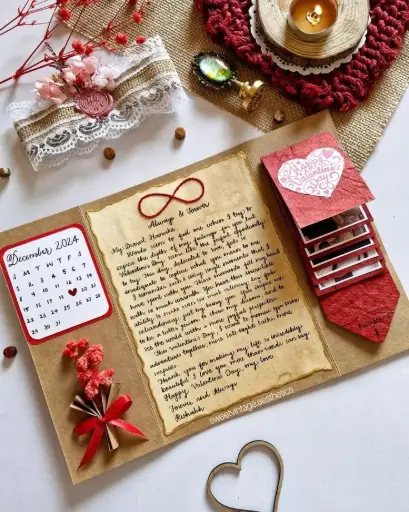 Flower card with message